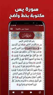 سورة يس مكتوبة كاملة بدون نت android App screenshot 5